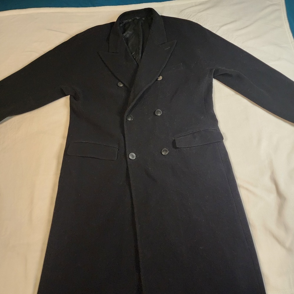 Vintage 80's Marithe Francois Girbaud‎ MOMENTO DUE Collection Wool Trench Coat